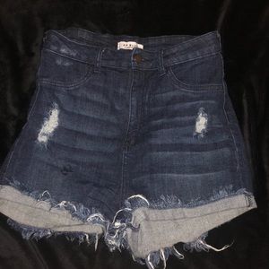 Denim shorts